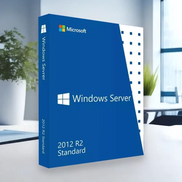 Windows Server Standard 2012 R2 termekillusztracio egy irodaban egy asztalon