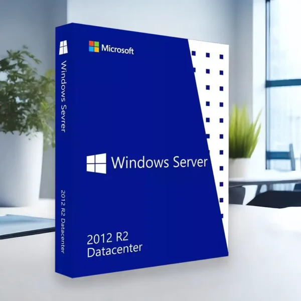 Windows Server Datacenter 2012 R2 termekillusztracio egy irodaban egy asztalon