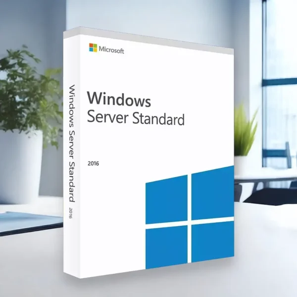 Windows Server Standard 2016 termekillusztracio egy irodaban egy asztalon