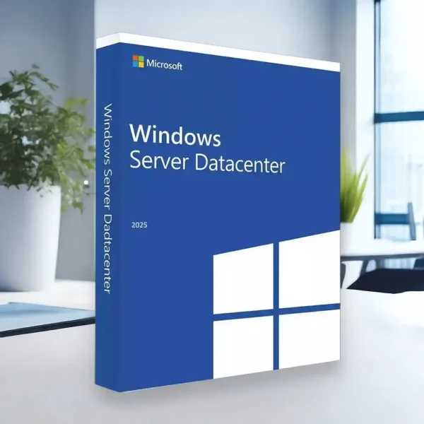 Windows Server Datacenter 2025 Product Illustration in an Office on a desk